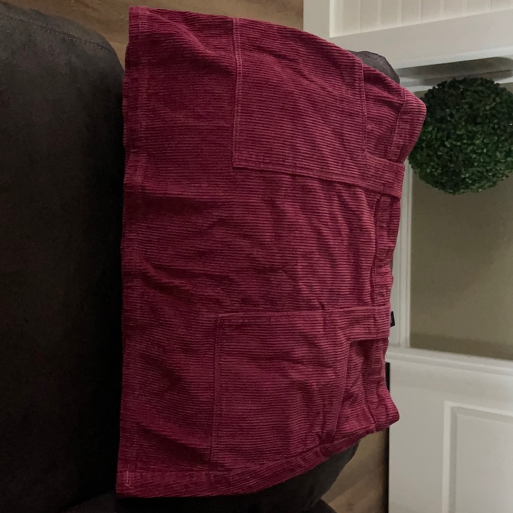 Corduroy burgundy skirt